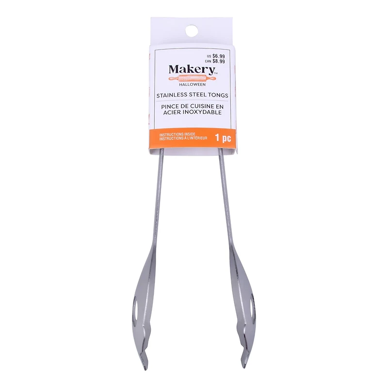 7" Stainless Steel Skull Tongs by Makery™