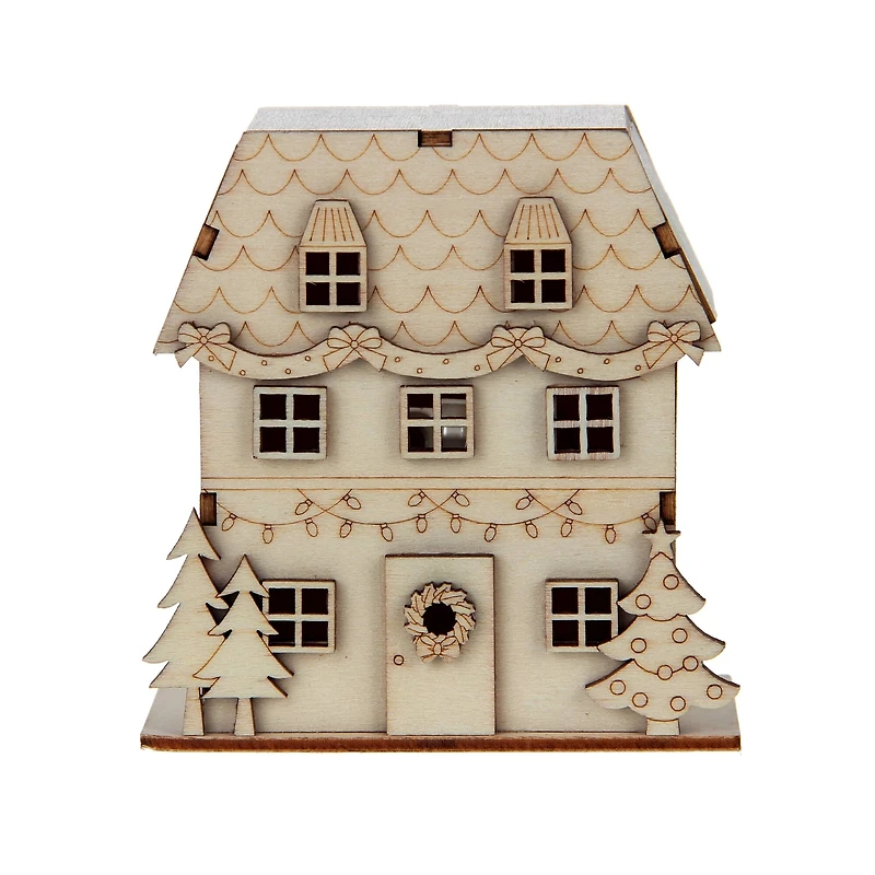 DIY LED Wood Village Classic House by Make Market®