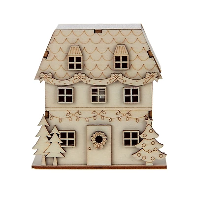 DIY LED Wood Village Classic House by Make Market®
