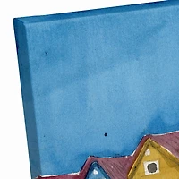 Beach Houses 20" x 16" Canvas Wall Art