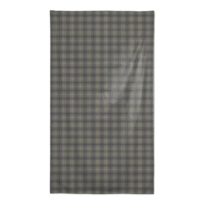 Dark Gray Plaid Tablecloth