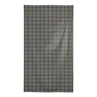 Dark Gray Plaid Tablecloth