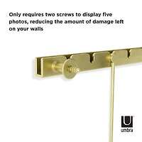 Umbra Matte Brass Exhibit Gallery Picture Frame Set