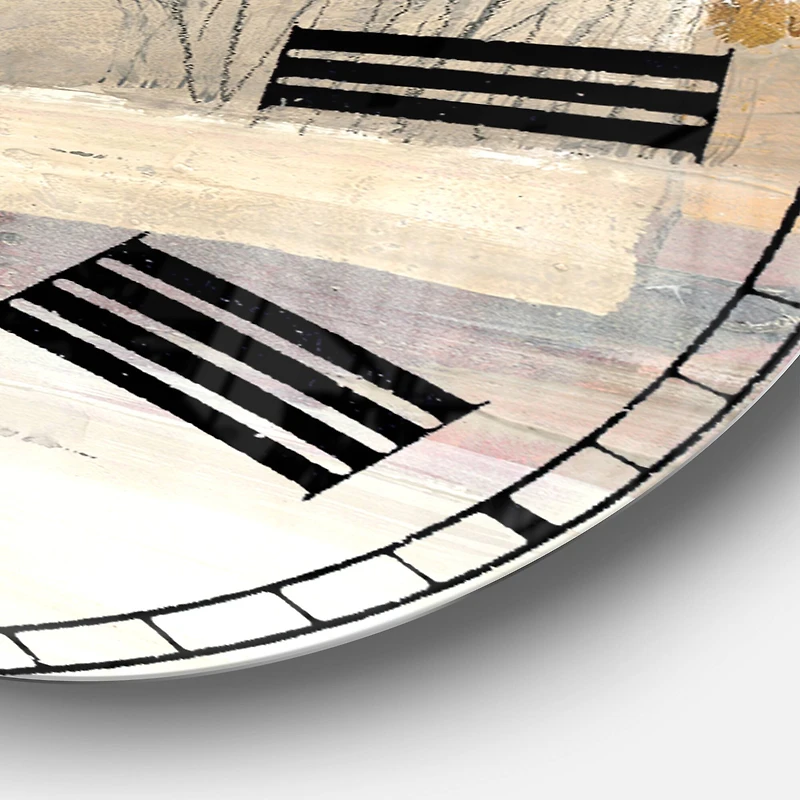 Designart 'Winter In The Barns Farmhouse Wall Clock