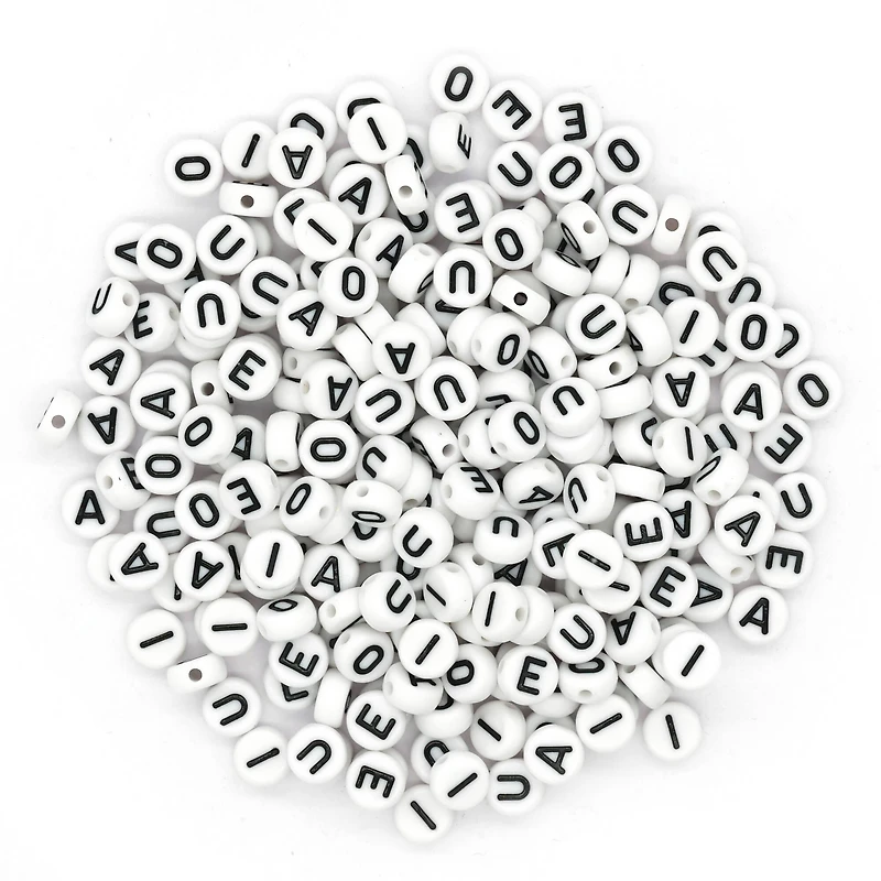7mm Vowel Alphabet Beads, 340ct. by Creatology™
