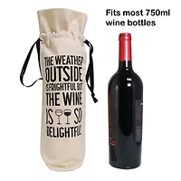 Personality Case™ Delightful Canvas Wine Bag