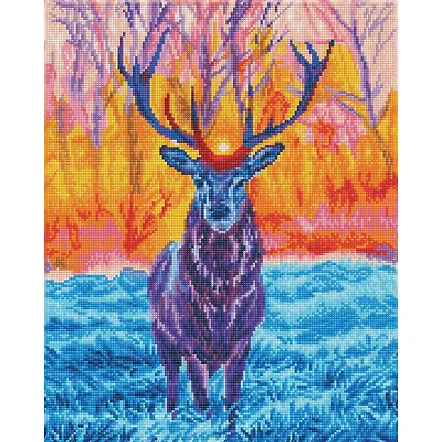 Diamond Art Premium Stag at Sunrise Kit