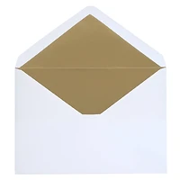 5.25" x 7.25" Gold Foil Lined Envelopes by Recollections™, 10ct.