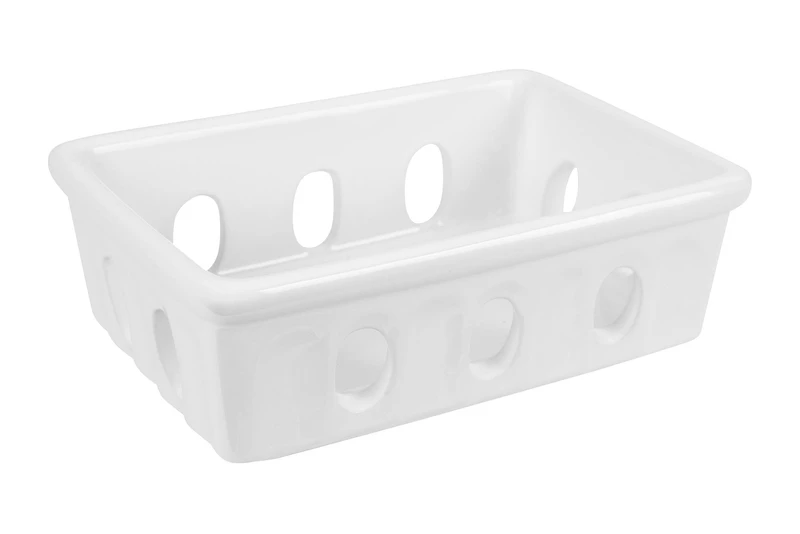 Hello Honey® White Stoneware Berry Bowl/Soap Dish