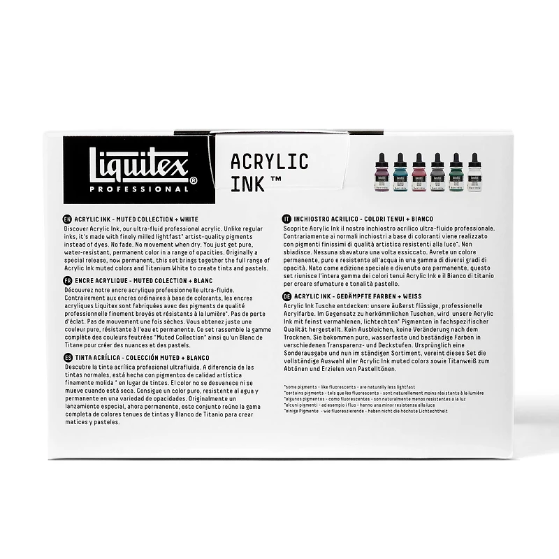Liquitex® Professional Acrylic Ink™ Muted Collection + White