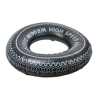 35" Black & White Radial Tire Inflatable Pool Inner Tube Float