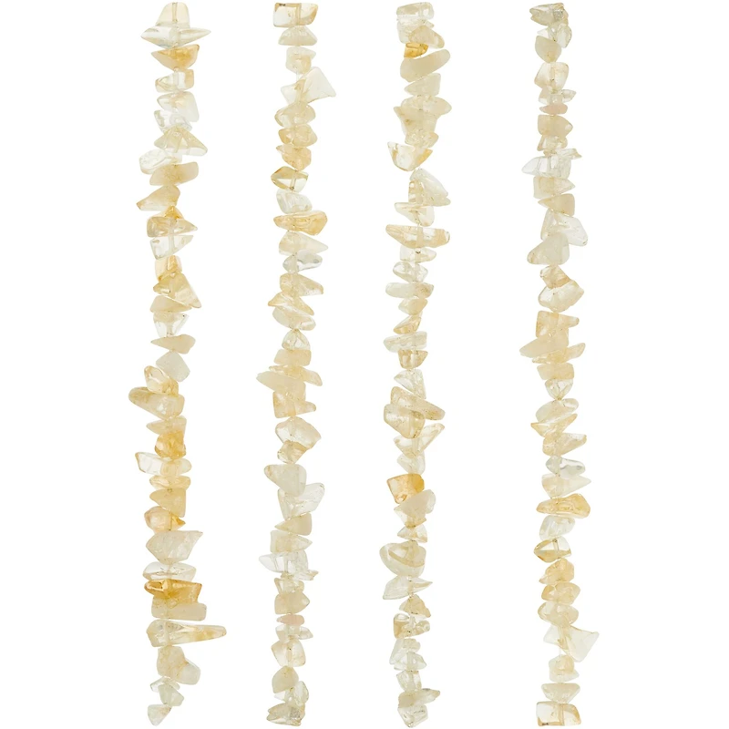 12 Pack: Citrine Amber Chip Beads by Bead Landing™
