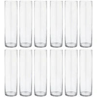 12 Pack: 14" Cylinder Glass Vase by Ashland™