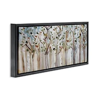 Stupell Industries Bare Branch Trees Birch Forest Floater Framed Art