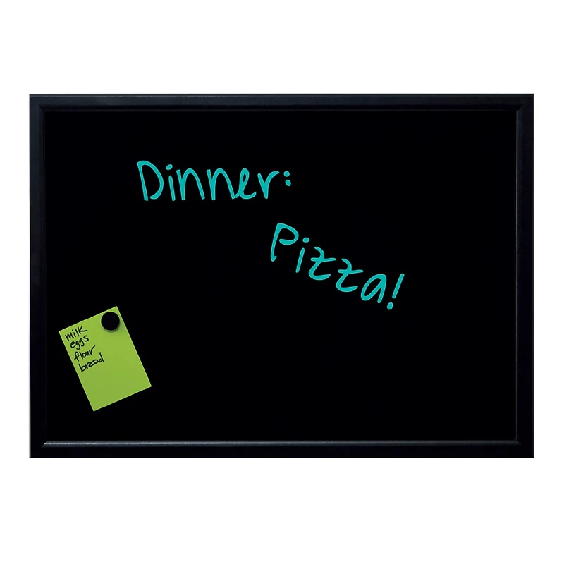 6 Pack: 23" x 32" Black Framed Magnetic Wet Erase Board by B2C®