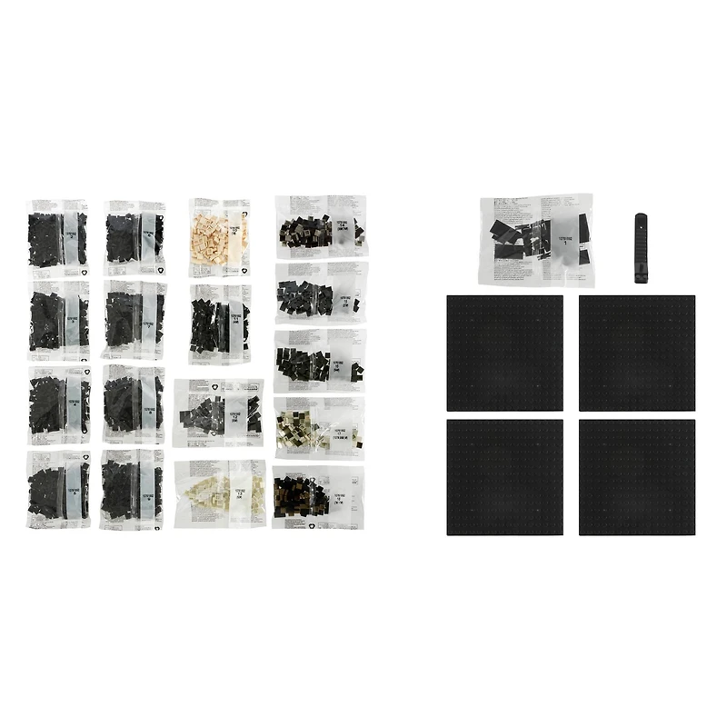 10" x 10" Skull Pixelated Brick Art Kit by Make Market®