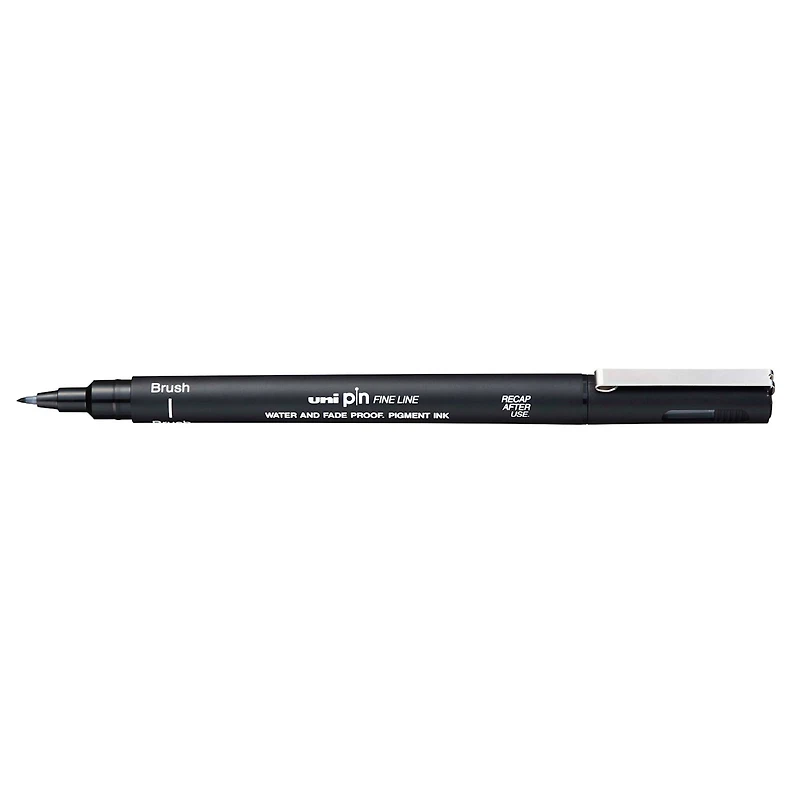 Uni-Ball® Black uni Pin Brush Tip Fineliner