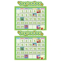 Teacher Created Resources 24" x 18" Polka Dot School Calendar Bulletin Board, 2 Pack