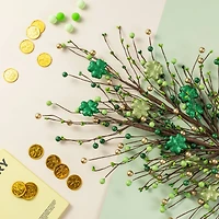 Glitzhome® 28" St. Patrick's Berry & Shamrock Picks Set