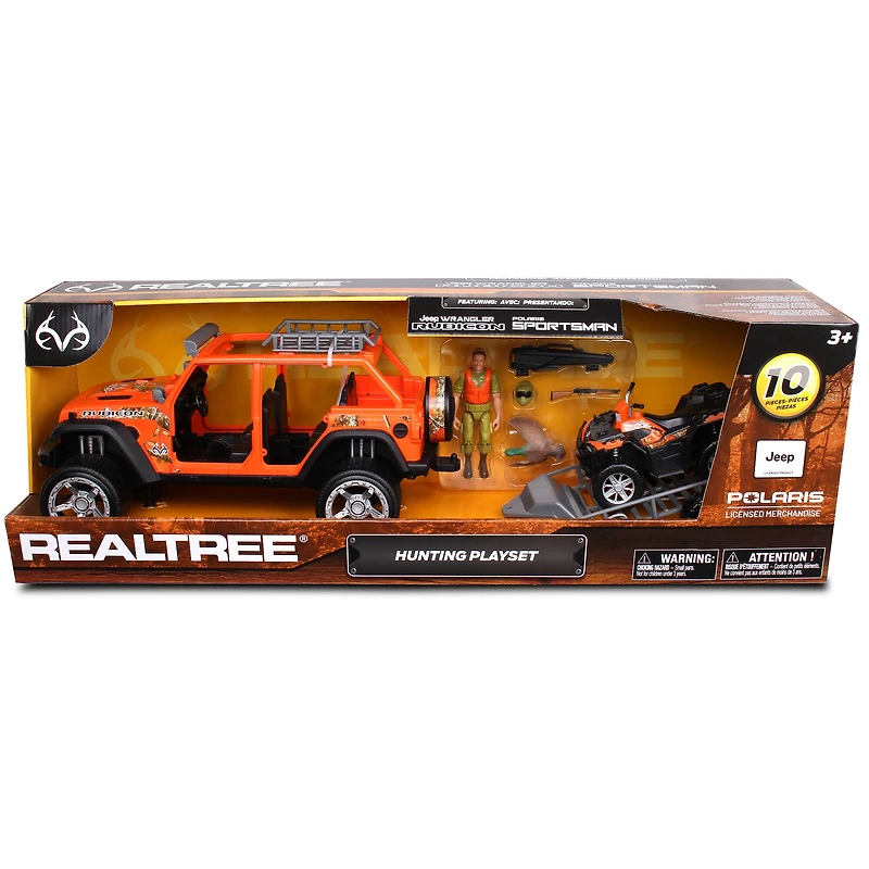 NKOK RealTree® Jeep® Wrangler Unlimited 1:18 Scale 10 Piece Duck Hunting Playset