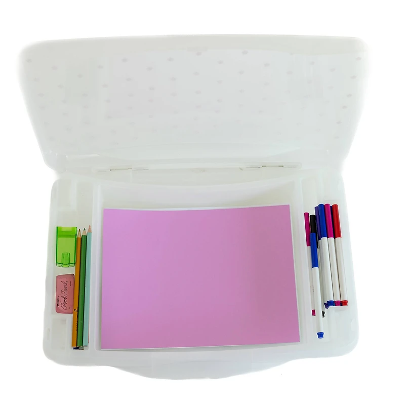 Everything Mary Pink Floral Plastic Lap Desk