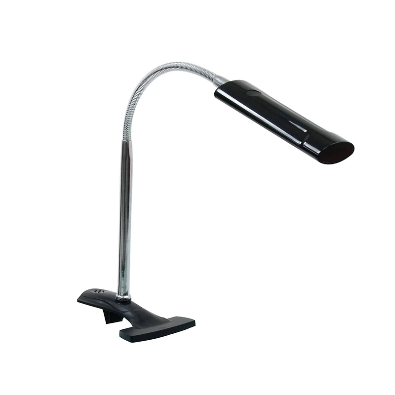 Silver & Black Studio Designs Art Clamp Lamp