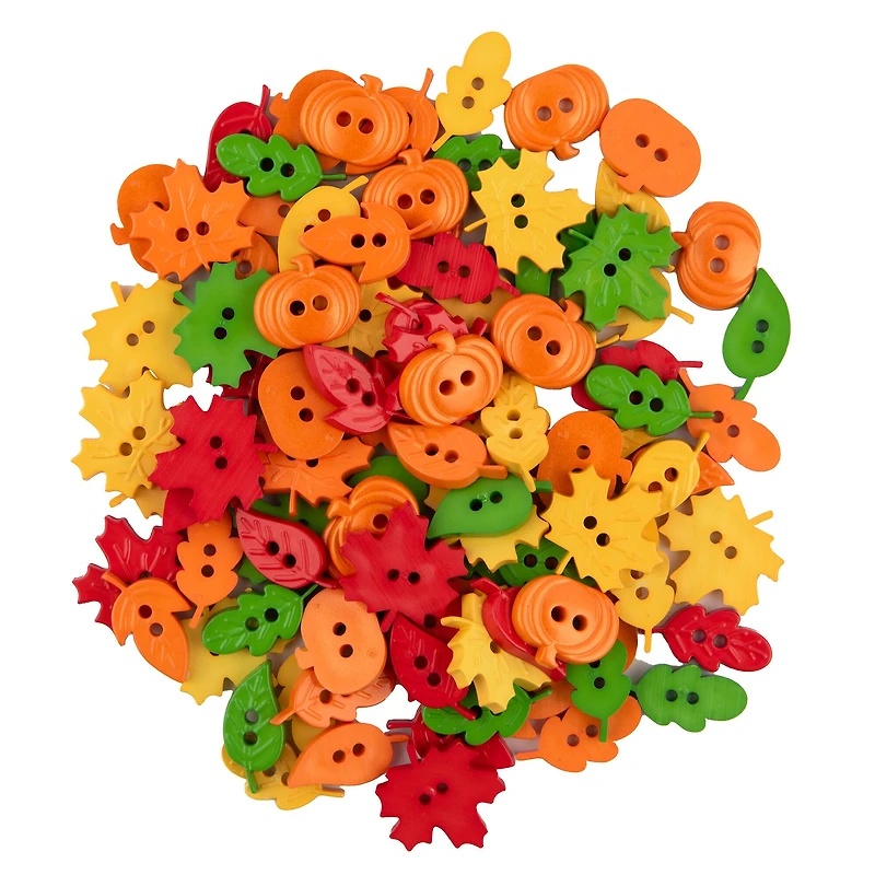 Favorite Findings™ 2.75oz. Autumn Leaf Button Mix