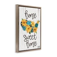 Stupell Industries Floral Americana Phrase Floater Framed Art