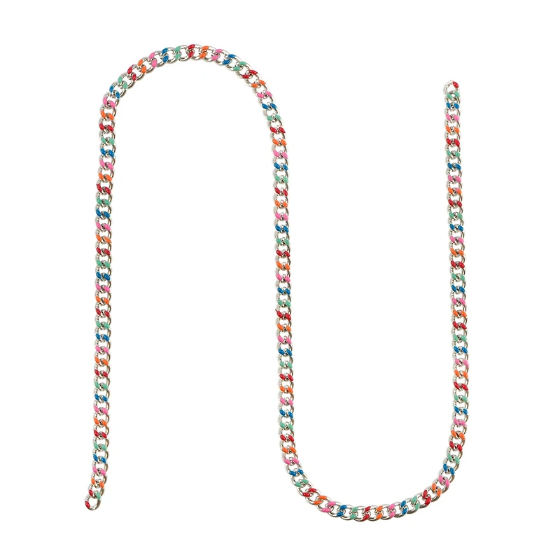 18" Rhodium Enamel Curb Chain by Bead Landing™