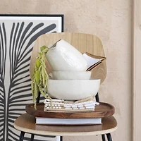 Hello Honey® 21" Natural Long Acacia Wood Oval Serving Tray