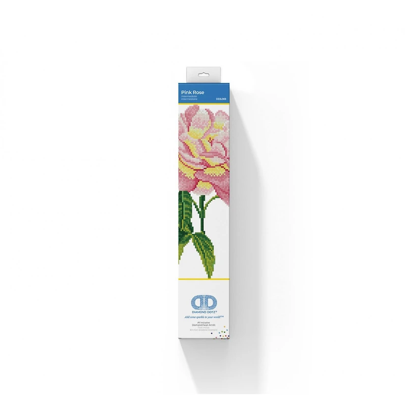 Diamond Dotz® Intermediate Pink Rose Diamond Painting Kit