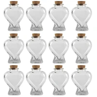12 Pack: Heart-Shaped Glass Bottle by Ashland™