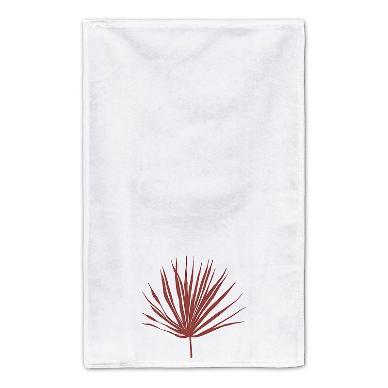 Terracota Palm Leaf 16" x 25" Tea Towel Set of 2