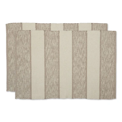 DII® Brown Variegated Stripe Recycled Yarn Rug Set, 2ft. x 3ft.