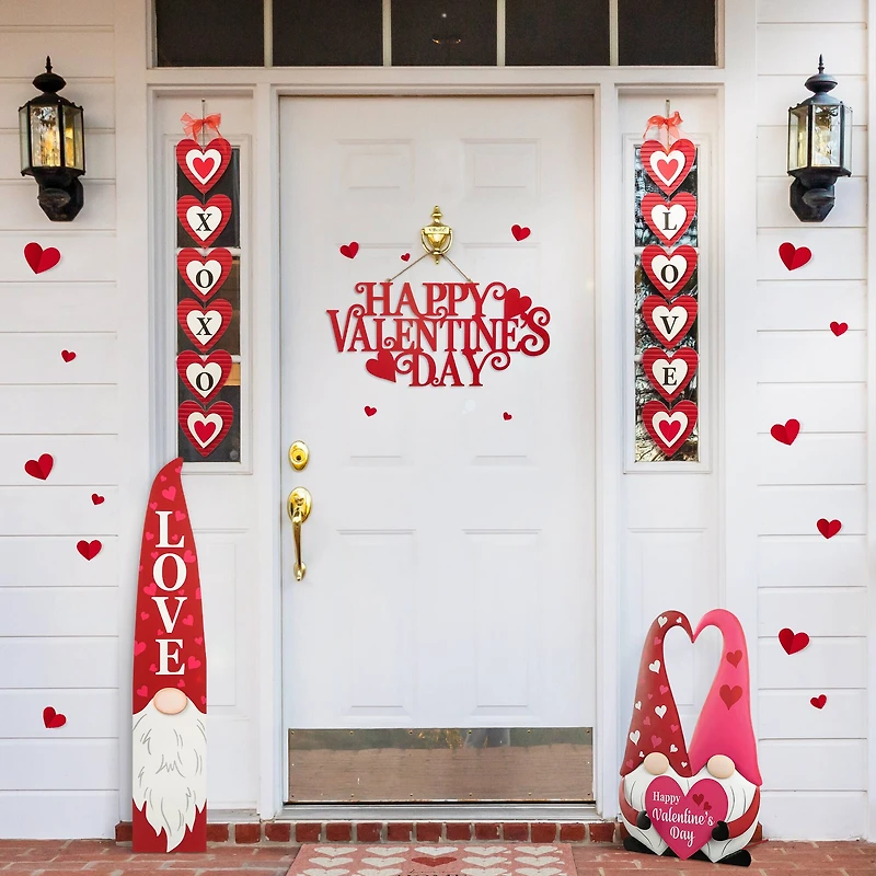 Glitzhome® 24" Metal "HAPPY VALENTINE'S DAY" Wall Decor