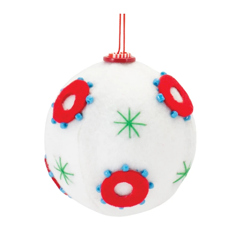 Whimsical Fabric Ball Ornament Set