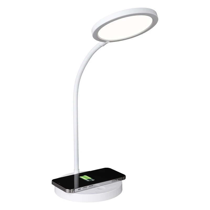 Good Housekeeping by OttLite Circular LED Desk Lamp