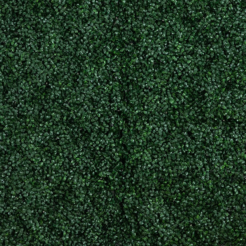 40" Pre-Lit Warm White LED Boxwood Artificial Living Wall Panel
