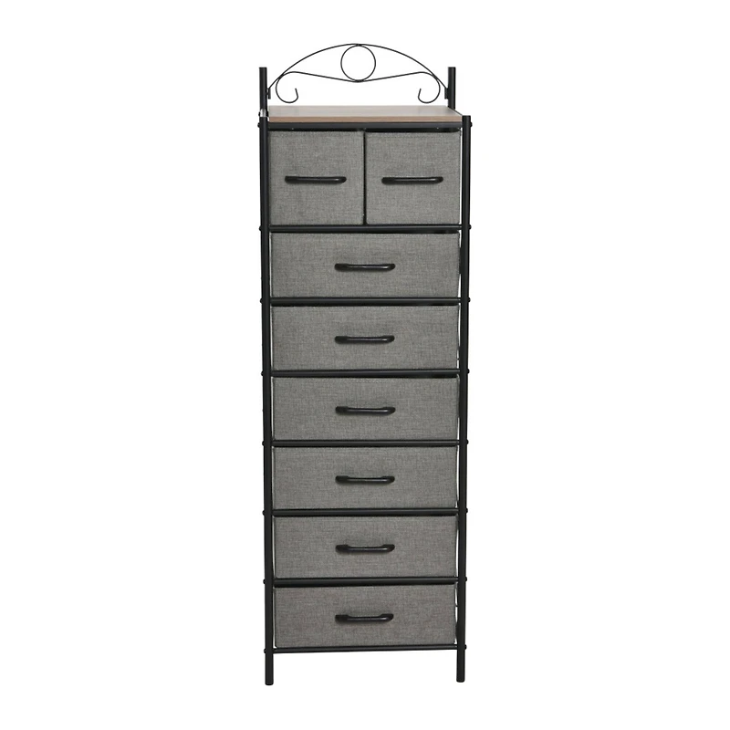 Household Essentials Victoria 54" 8-Drawer Narrow Dresser