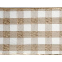 4" x 18ft. Buffalo Check Wired Ribbon by Celebrate It™ Décor