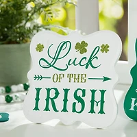 Glitzhome® St. Patrick's Wooden Table Décor Set