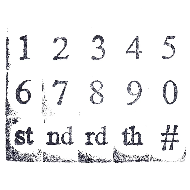 6 Pack: Numbers Wood Stamp Set by Recollections™