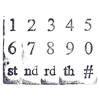 6 Pack: Numbers Wood Stamp Set by Recollections™