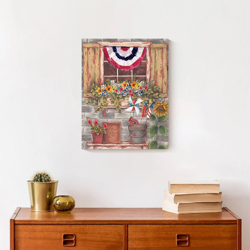 American Window Canvas Wall Art