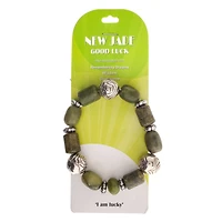 John Bead New Jade No.85 Natural Stone Stretch Bracelet