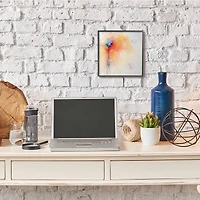 Stupell Industries Abstract Paint Burst Expressive Orange Red Blue,12" x 12"