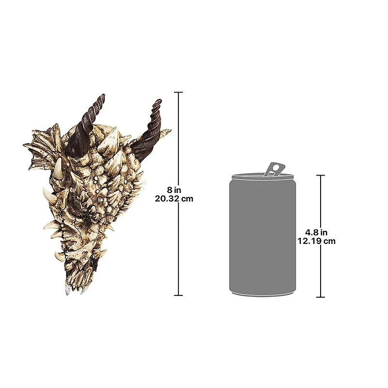 Design Toscano Small Stoker's Moors Dragon Skull Sculpture