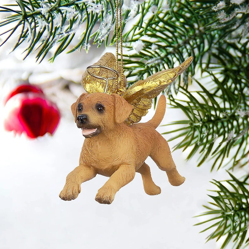 Design Toscano Honor the Pooch Golden Retriever Holiday Dog Angel Ornament