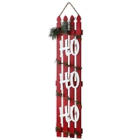 4ft. Red & White Ho Ho Ho Wall Sign