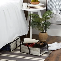 DII® Damask Under-The-Bed Shoes Soft Storage Set, 2ct.